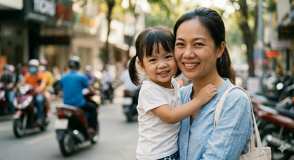 Mẹ và bé