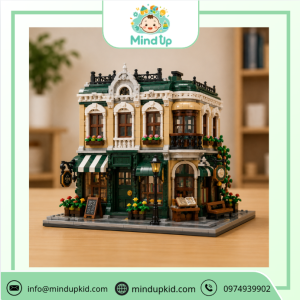 Đồ Chơi Lắp Ráp Tòa Nhà Phố Cổ Cổ Điển MindUp - Mô Hình Góc Phố Châu Âu Modular Building Cao Cấp